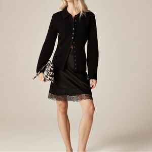J. Crew Milano-stitch cinched-waist cardigan USL NWT